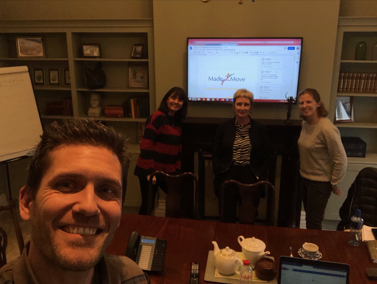 Made2MoveAIAA's tweet image. Super #designthinking session iterating #Made2Move using #insights from 18 month pilot phase. #RichData. Looking forward to #scaling ⁦@DrFiChambers⁩ @deirdrebrennann⁩ ⁦@FitGill⁩ #ManolisAdamakis ⁦@UCCSport⁩ ⁦@UlsterUni⁩