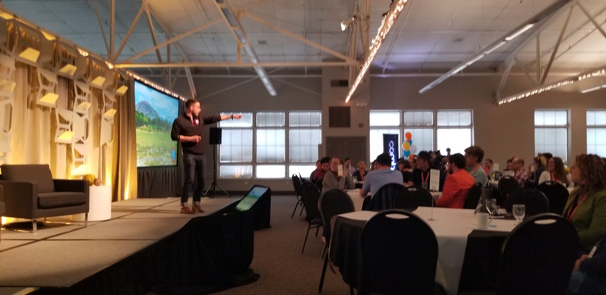 Talking finding your passion and changing the world! <a href="/MarkSpiegel2/">MarkSpiegel</a> kicks off the main stage at <a href="/thecombineorg/">The Combine</a>. Stay tuned for more! #TheCombine2019