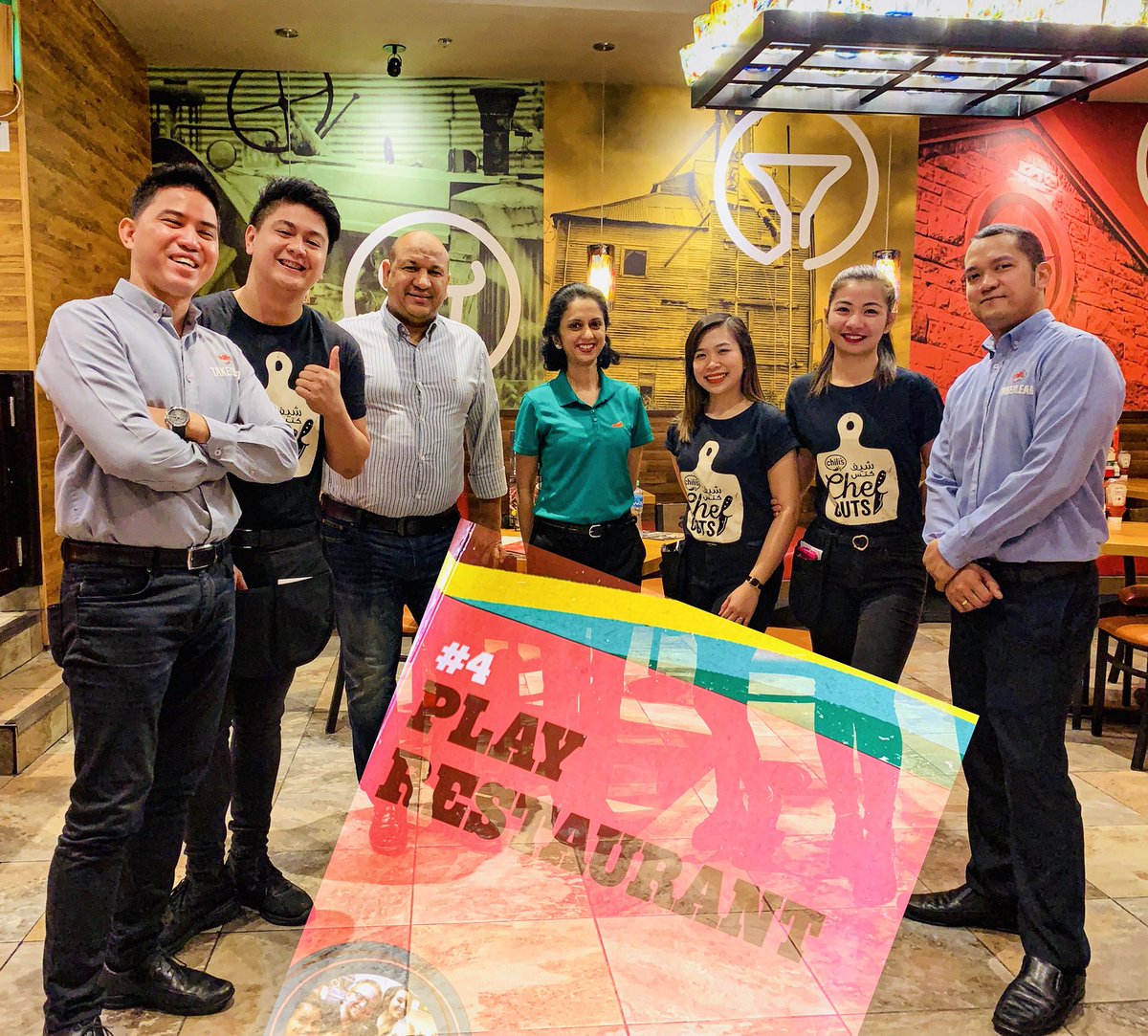 Karunya09's tweet photo. #ChilisLove in Dubai, bringing our bold and modern mash-up flavors & food. Absolutely INCREDIBLE, experiencing the passion our partners & team members share for our great brand across the world: #ChefCuts #TakeTheLead #ChilisLove #LifeisShort #WorkHappy https://t.co/DmZwU8NFIT
