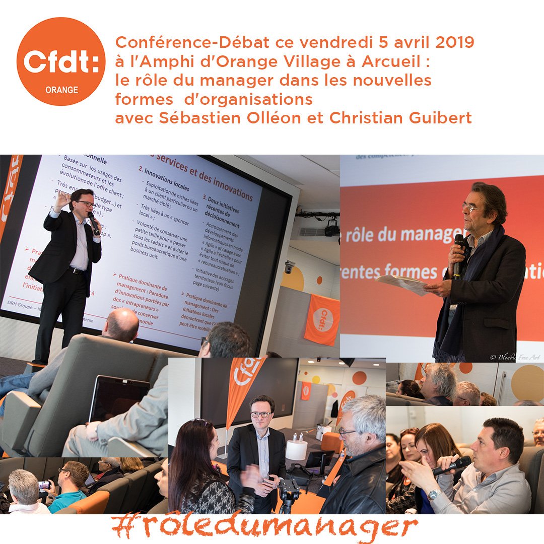 CFDT_Orange's tweet photo. Riches échanges ce jour sur le thème du rôle du #manager dans les nouvelles formes d'organisation. Résultats de l'étude menée pour l'Institut des Métiers @Orange. La @CFDT_Orange vous remercie pour la richesse de l'étude et échanges lors de cette matinée #ancrage #agile #TOP👍🏼🤩 https://t.co/XDmIoMYYSd