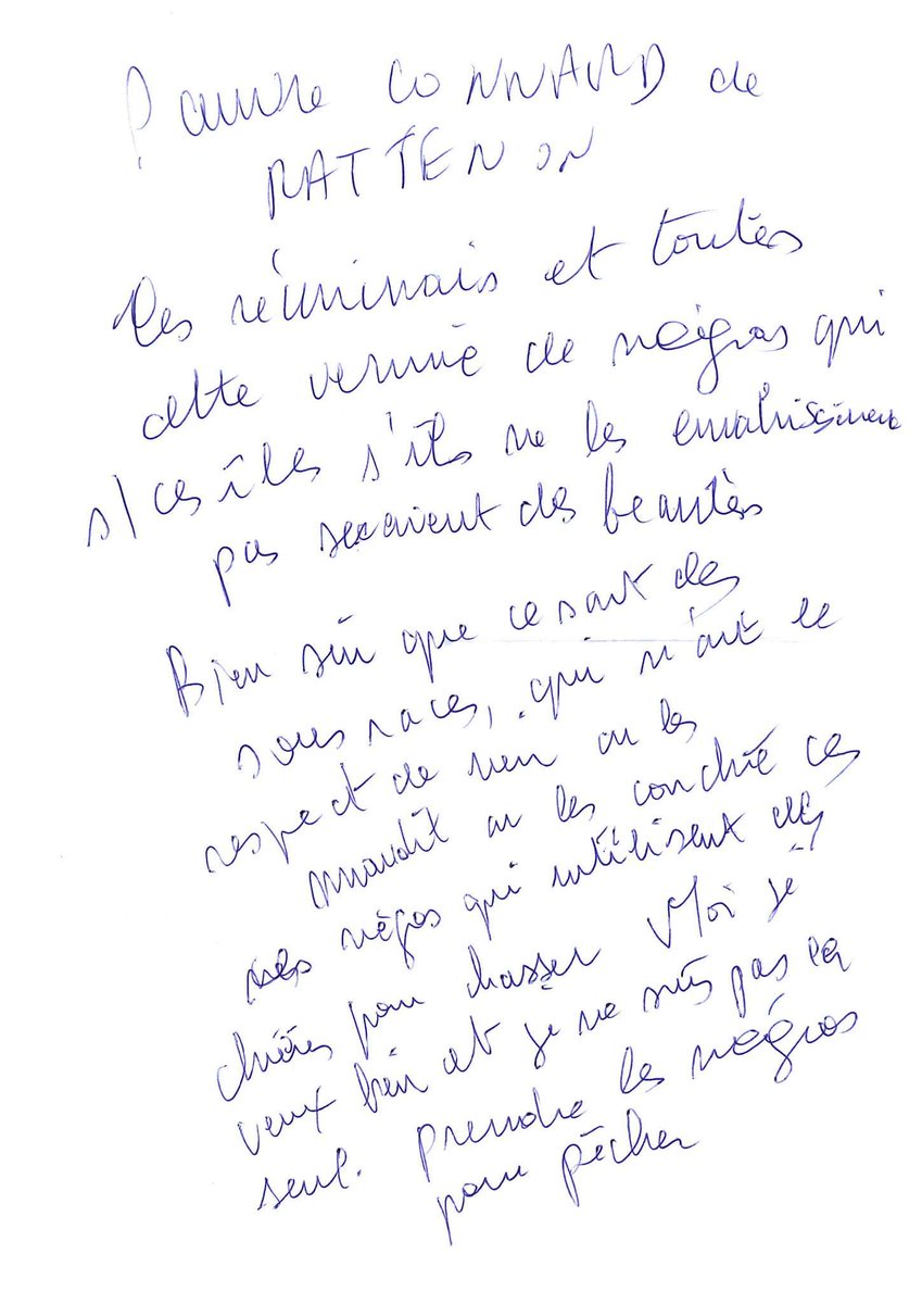 DeputeRatenon's tweet photo. NE RIEN LAISSER PASSER
Voici la lettre anonyme que j'ai reçu à l'Assemblée.
.@brigitte_bardot est une personnalité publique, des gens croient en elle et utilisent les mêmes insultes qu'elle contre les réunionnais. C'est pourquoi j'ai porté plainte. #Racisme #OutreMer #LaReunion https://t.co/c38fcnI5gp