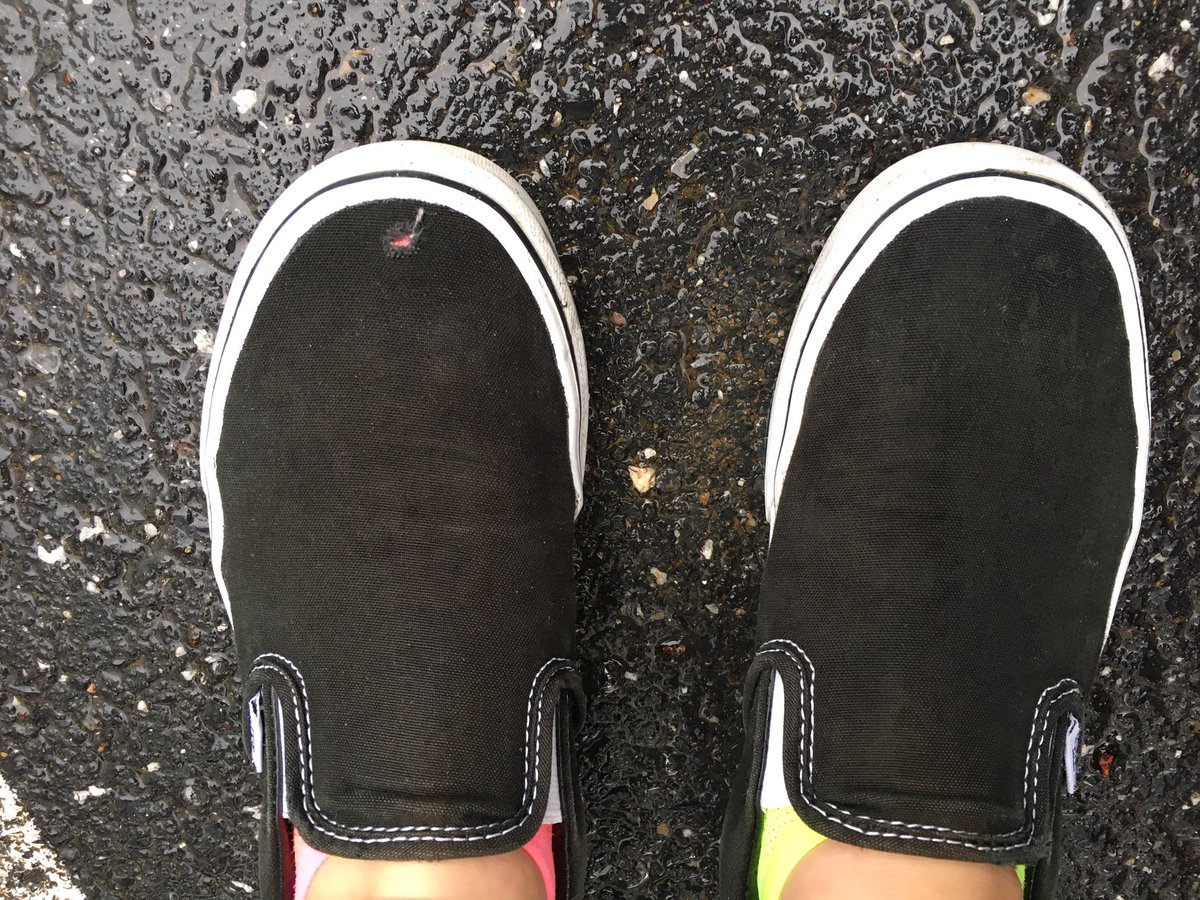 tinatelep's tweet photo. So when you march for as many years as I have you learn about stepping off with your left foot and keeping your toes flexed towards the sky. Unfortunately for me it seems I step off with my left foot and flex my big toe more than I do my right. #RIPVans https://t.co/KLWfx4rVg9