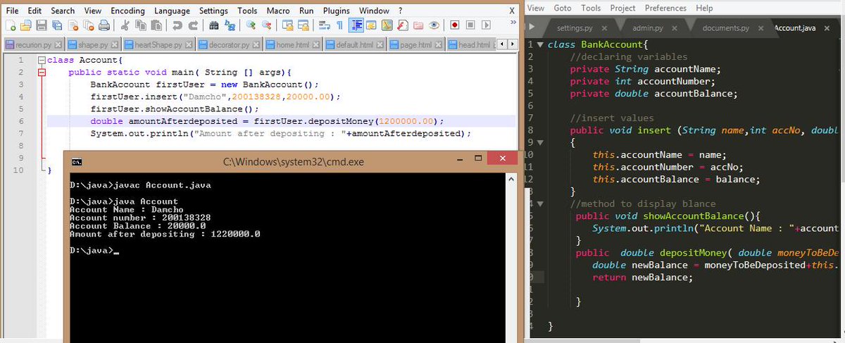 thinley_damcho's tweet photo. Day : 29 
#OOP #Java
#100DaysOfCode 
#tij_Tech https://t.co/UHJxJydVQt