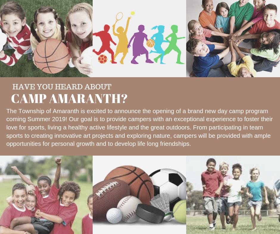 COMING SOON... CAMP AMARANTH Stay tuned for more details!