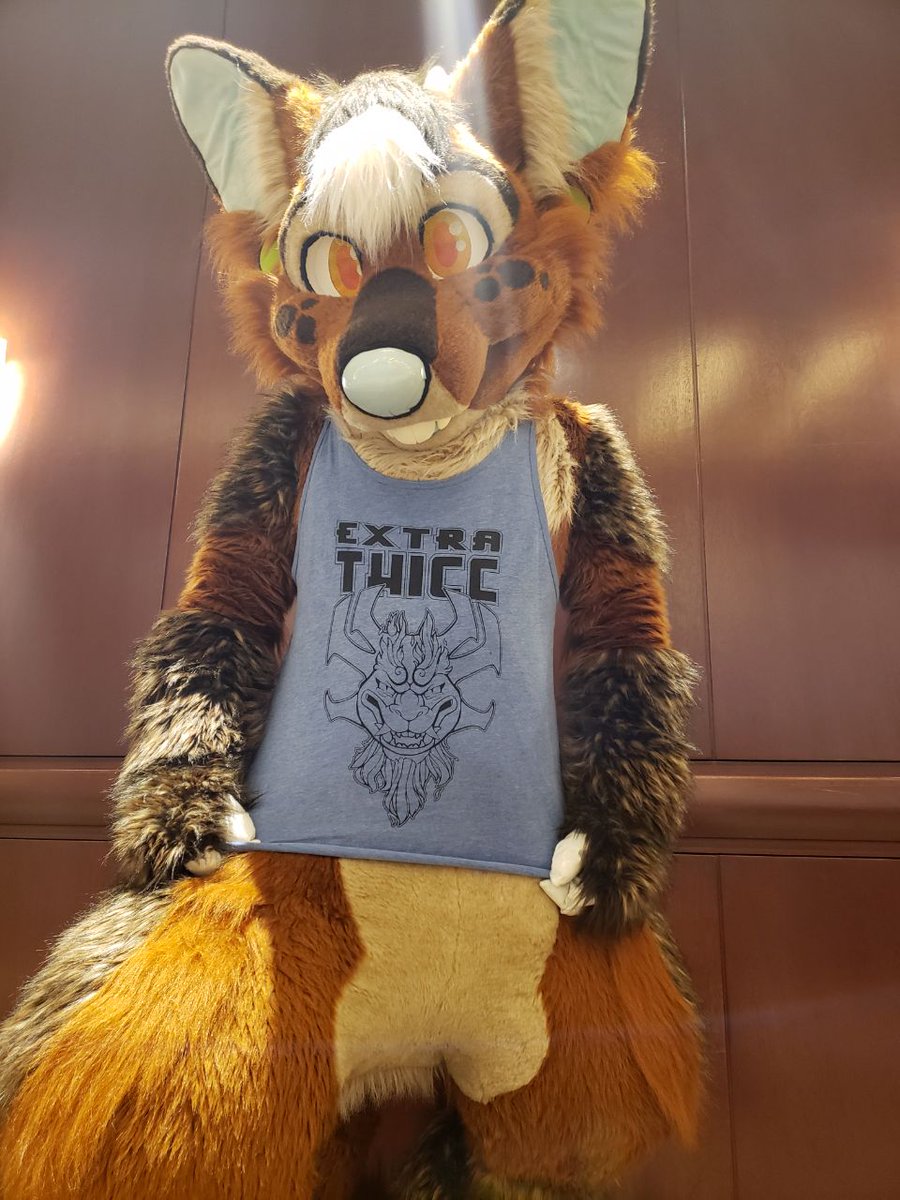 FenwickFluff's tweet photo. Fenwick wanted everyone at @FurryFiesta to know, he thicc...
#FursuitFriday #MulticolorBark https://t.co/sYw7wKSrEk