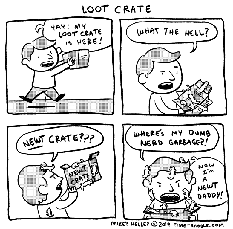 i drew a comic about loot crates 