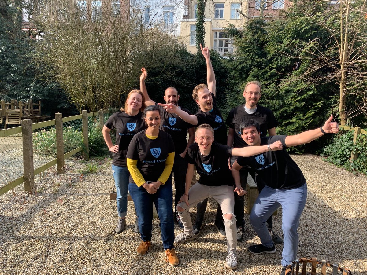 hhg2288's tweet image. had a blast today! I should stay more time next time I come back to Amsterdam!!
thanks Sperrk for hosting our @reactjsacademy course!!
thanks to all the students that joined us! ๐ฌ๐๐ป๐๐ป
#reactjsacademy #react #Training