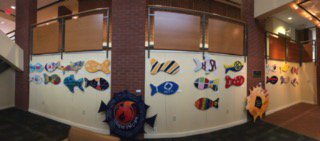 CHHSPirates's tweet photo. More fish from the #fishproject collaboration with the @TownofClayton #RaiseTheFlag #FridayFeatures https://t.co/rLh4sAeaTw