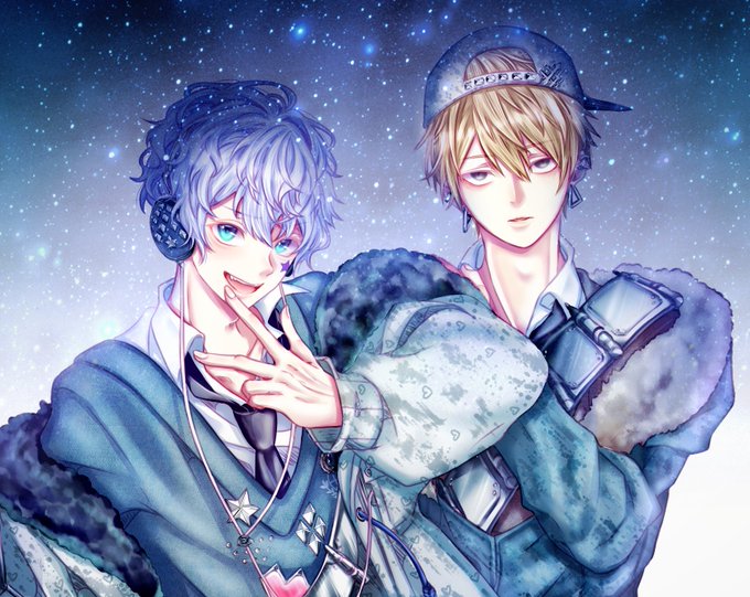 「blue eyes starry sky」 illustration images(Oldest)