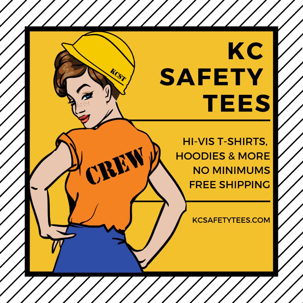 kc_tees's tweet photo. Happy Friday! #kansascitymo #kansascitychiefs #kcmo #kansascitytattoo #kc #kcco #kansascity #kansascitymissouri #apparel #tshirt #construction #landscapedesign #landscaping #custom #kcsafetytees #mechanic #friday #friyay #weekend https://t.co/s8FxWbJNDe