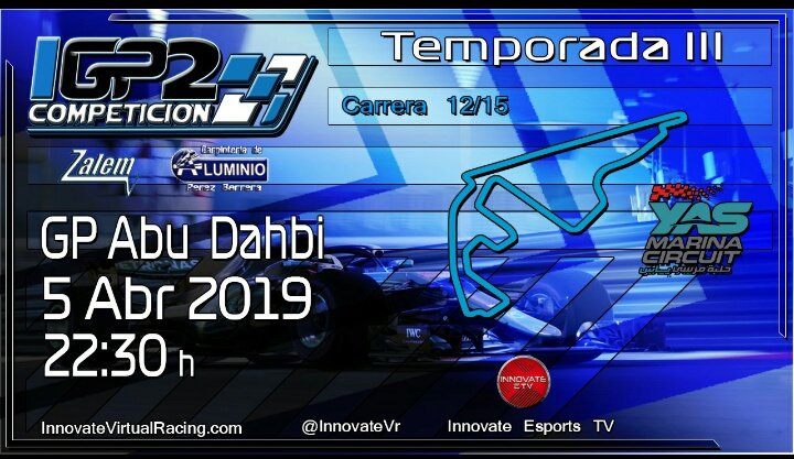 DesignArtStudio's tweet photo. #IGP2 Esta noche tenemos carrera!! Llega el #AbuDabiGP correspondiente a la 12a cita de la temporada.
Desde las 22:30h en directo te lo cuenta @IVR_Cabayashi
Nos vemos esta noche!! https://t.co/PyRpZTXmYN