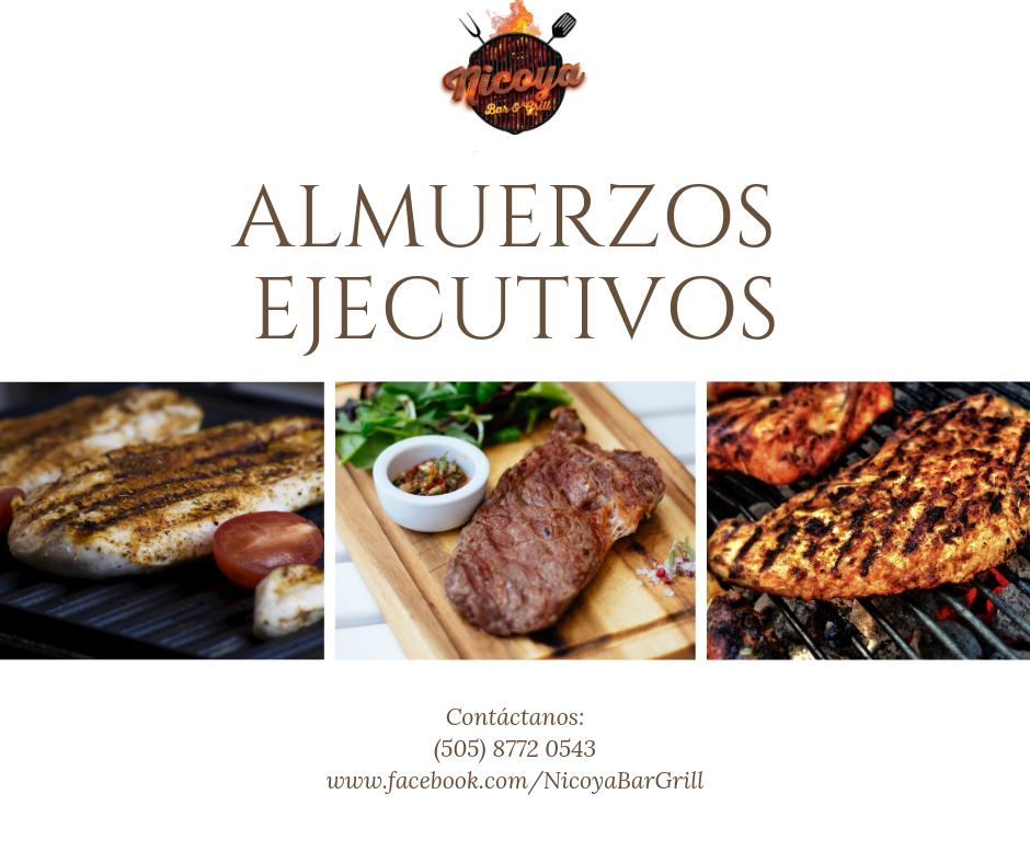 BarNicoya's tweet photo. Con hambre?, en @BarNicoya tenemos almuerzos ejecutivos y sopa de queso! Combo Churrasco o Costillas: C$120, Combo filete de pollo o lomito de cerdo C$100. Incluyen bebida, mas info: https://t.co/3c8PzZiYE5 https://t.co/NQ1CrjjmQc