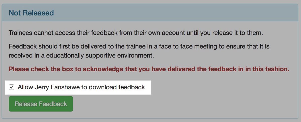 PortfolioOnline's tweet photo. To make sure @RCPsychTrainees receive #miniPAT feedback in an educationally supportive environment, we ask supervisors to arrange a face-to-face meeting and acknowledge they have done this before releasing feedback online. https://t.co/0IkOsVu0qF