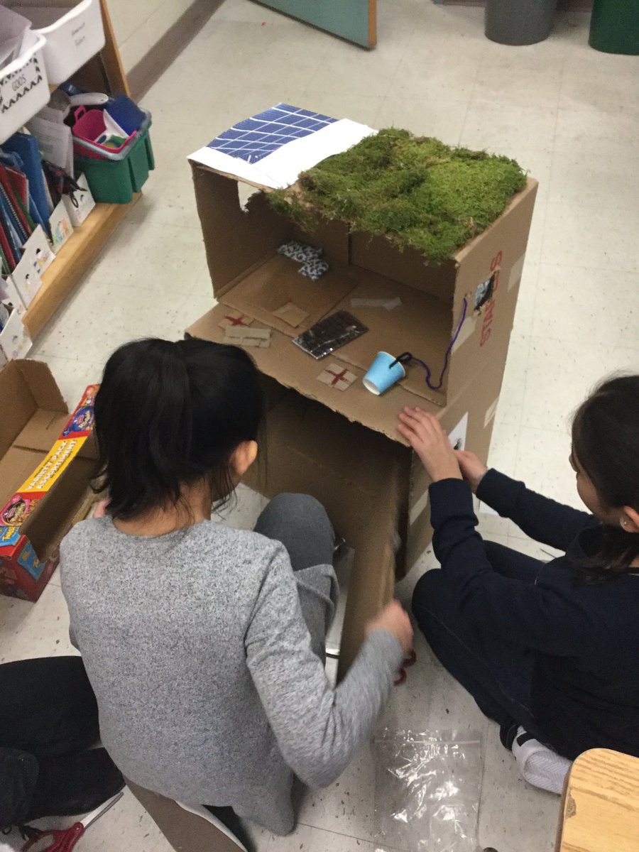 StudyingwithMsB's tweet photo. The grade 5s are working on designing and building their Energy Efficient Homes ☀️ 💨 💦 https://t.co/Y2kIv1eTI5