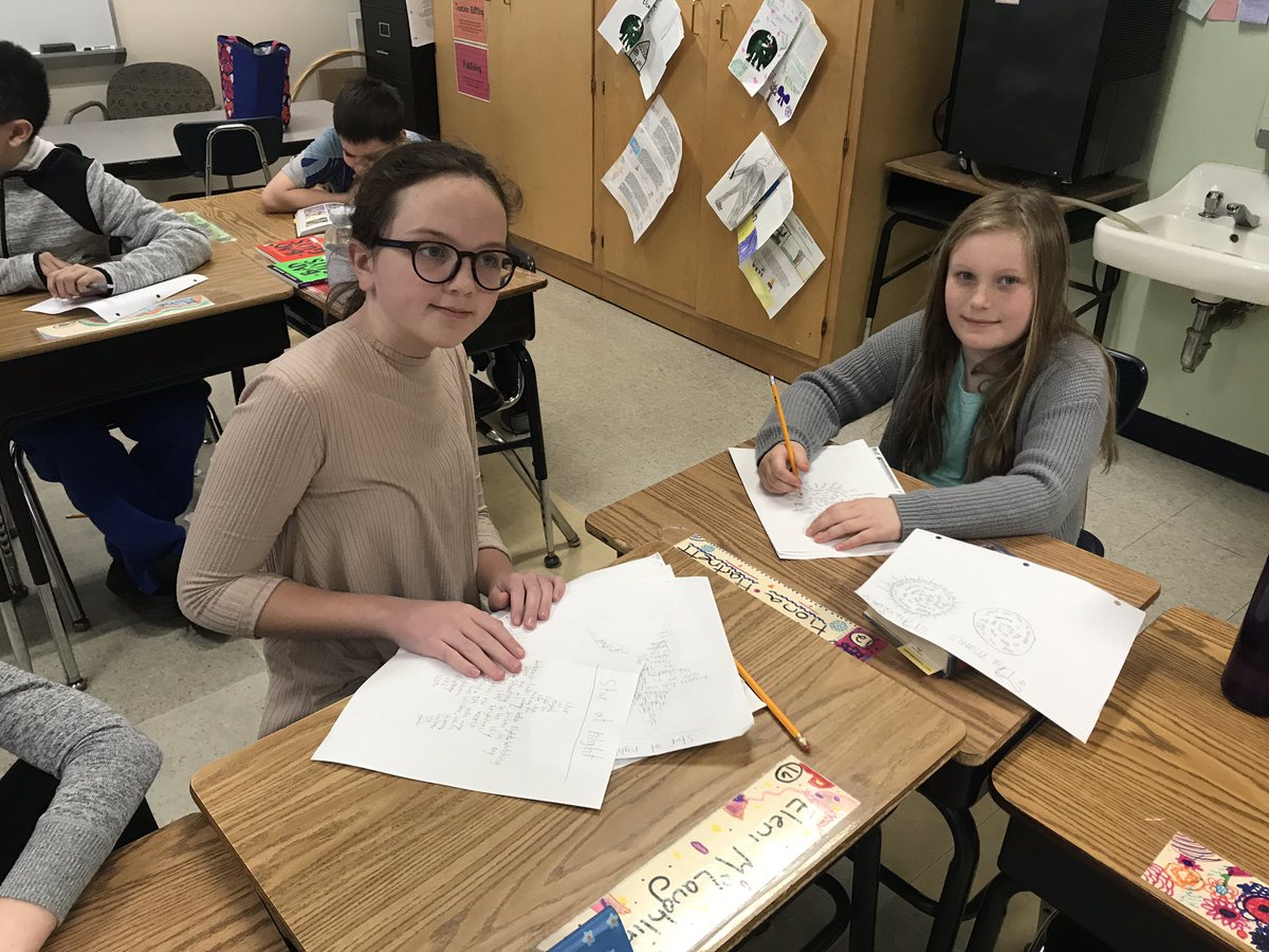 cscullydux's tweet photo. Poetry month-today’s focus —concrete/shape poems! So fun! https://t.co/5iTbzHMd5W
