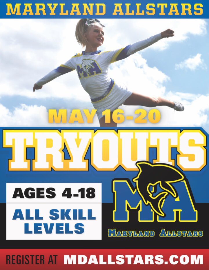 MDALLSTARS1's tweet photo. 📌 SAVE THE DATE
Maryland Allstars 2019-2020 Try-outs🦈
🗓 May 16-20
📍1430 Progress Way Suite 117
Eldersburg, MD 21784
🖥 See website for try-out details &amp; on-line registration- https://t.co/h658gN8PkH
🖇 Program information packets coming soon! https://t.co/ZfQgWtMNlP