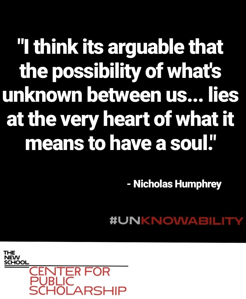 NewSchoolCPS's tweet image. Neuropsychologist Nicholas Humphrey sharing his thoughts on the Unknowns within Consciousness a the #Unknowability Conference.

 #UnknowabilityConference #NSSR #TheNewSchool