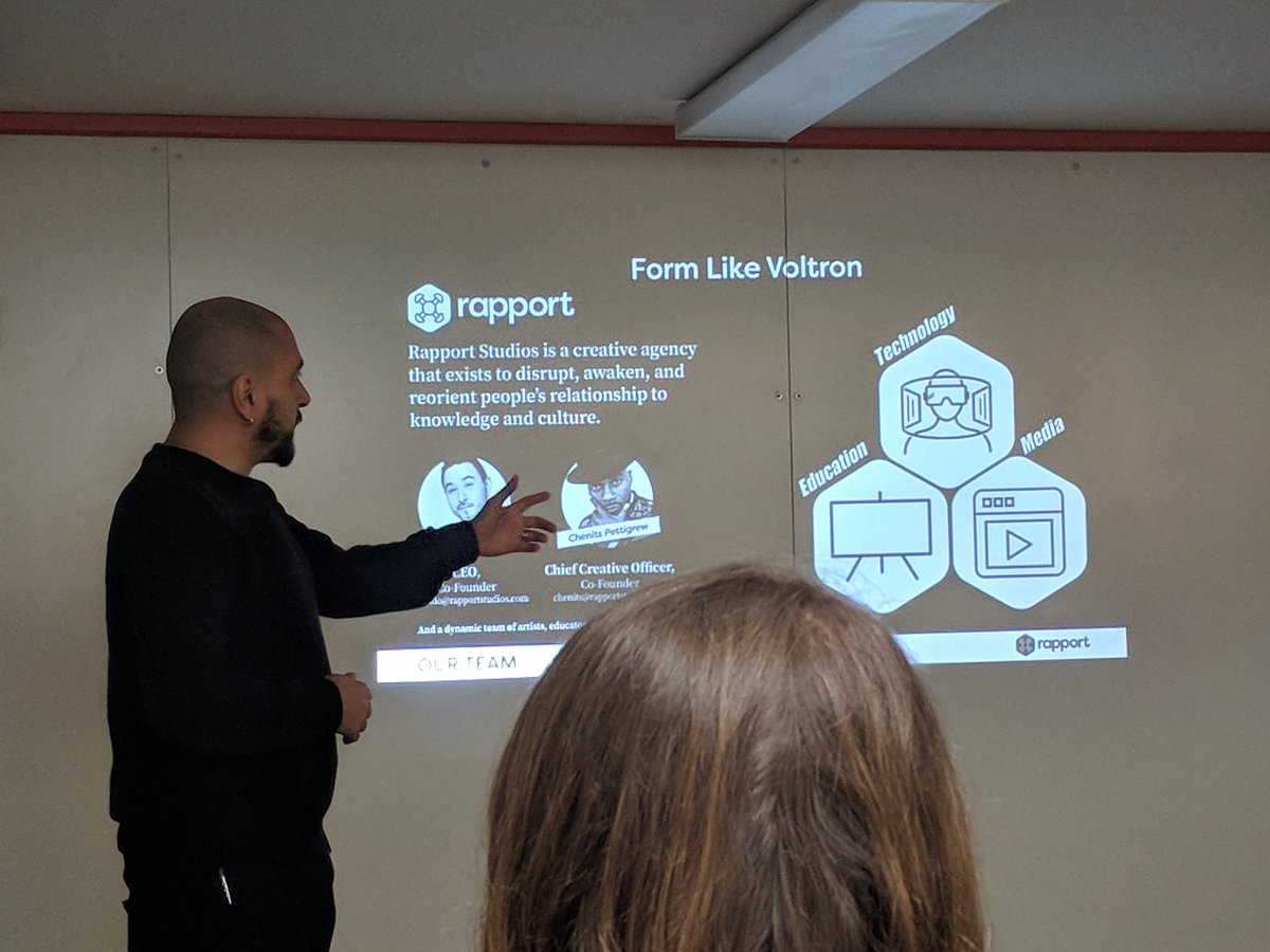 Our monthly Hive NYC meetup today inspired us to combine culturally-responsive pedagogy and Virtual and Augmented Reality tools. Huge thanks to Armando from <a href="/RapportStudios/">Rapport Studios</a> and Keenan from @NYCparks for sharing their expertise with us. And thanks to <a href="/beamcenternyc/">Beam Center</a> for hosting!