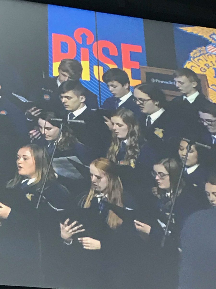 MatthewUher's tweet photo. Our very own Gracin Hahn singing at the State FFA convention 2019!! So proud! TC Pride!! #TCTrojans #Relentless #FFARise2019 https://t.co/WMEbGJC0r6