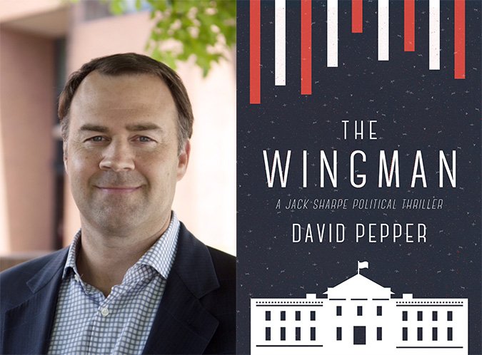 Ohioana's tweet photo. Reporter Jack Sharpe has made it big thanks to the deep-rooted voter-fraud conspiracy he uncovered in THE PEOPLE'S HOUSE...Jack's story continues in THE WINGMAN, by #DavidPepper. Meet @DavidPepper, thriller author & chair of @OHDems, at the @OhioanaBookFestival on April 27! https://t.co/AfqDXU1zbV