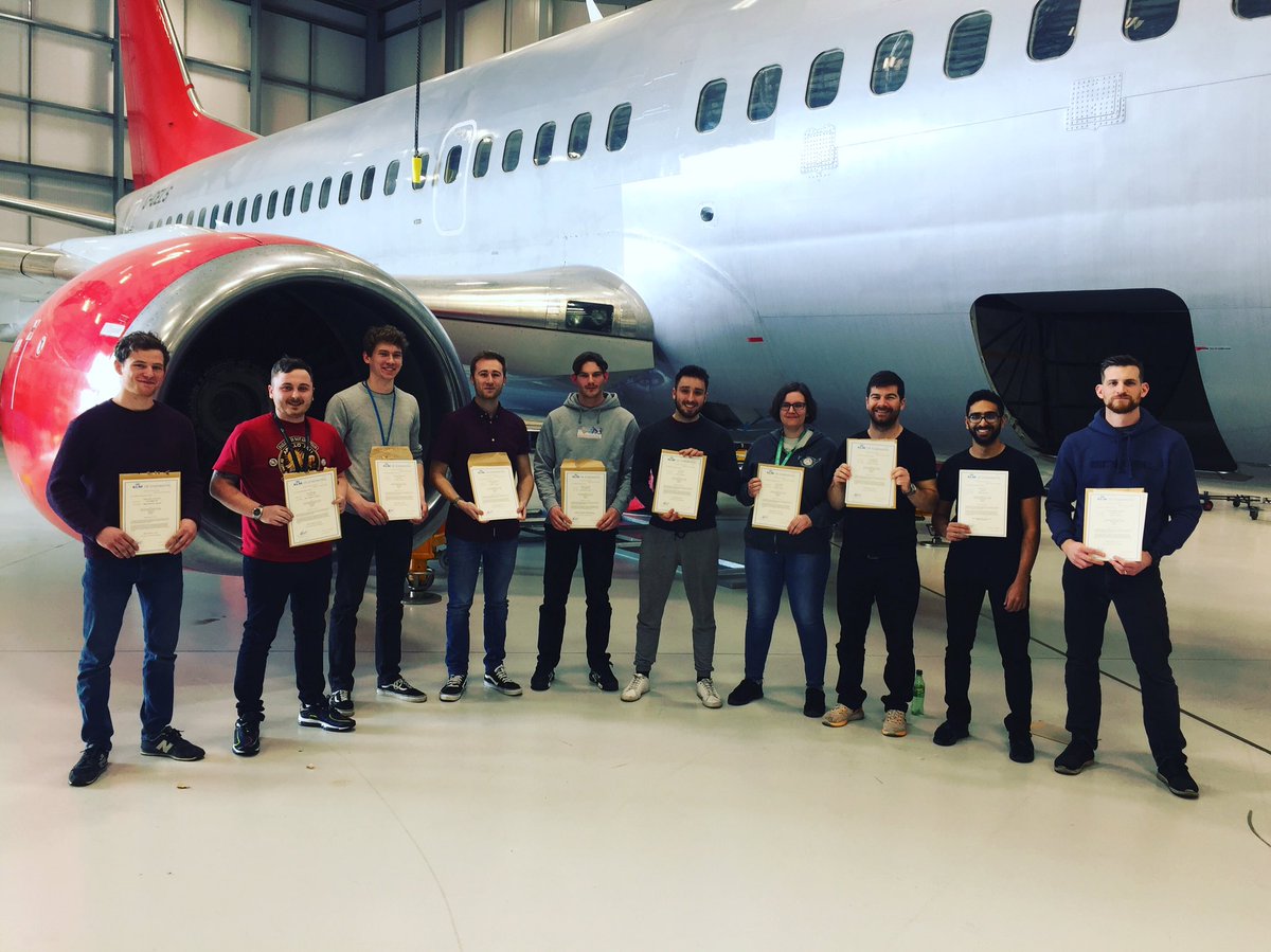 klmukeng's tweet photo. This is the first BSc Hons Professional Aviation Engineering Practice (PAEP) course to complete the
EASA element of their 3 year programme - #congratulations #goodluck for the #future! #UEA #CCN #KLMUKE #Engineers #EASA #Skilled #Qualified #Careers #hardwork #aviation #avgeek https://t.co/b5wpKwRX4y