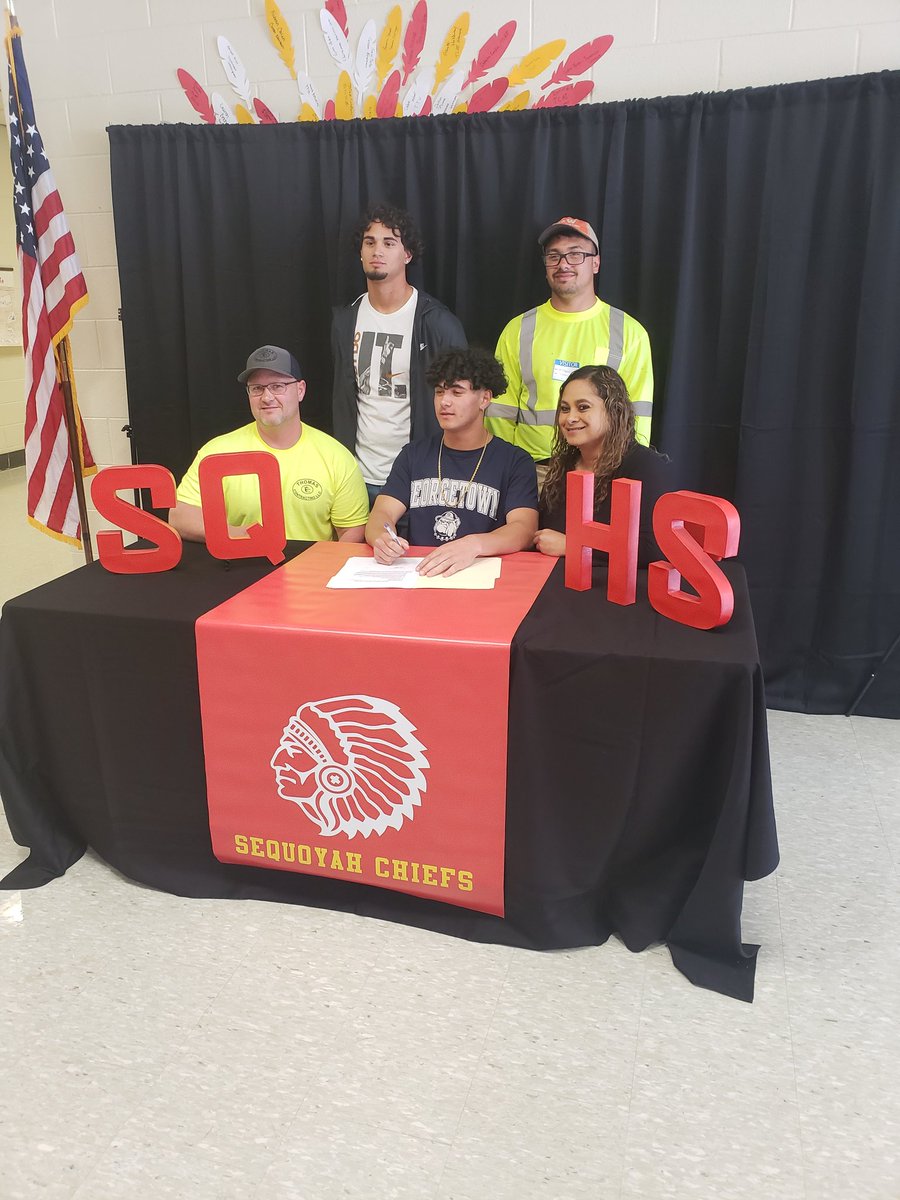 SDCarterSports's tweet photo. Congratulations to Josh Stakely, who signed to play football at Georgetown next year!  Way to go Josh! https://t.co/4HJb49fsYN