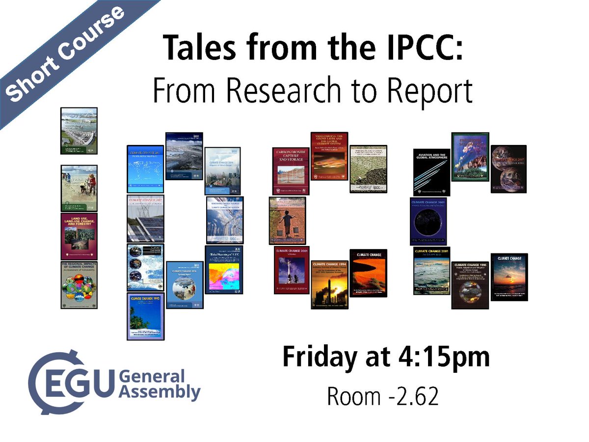 georobin's tweet image. Want to know how the IPCC develops its reports? Find out at this EGU short course. @IPCC_CH #EGU19