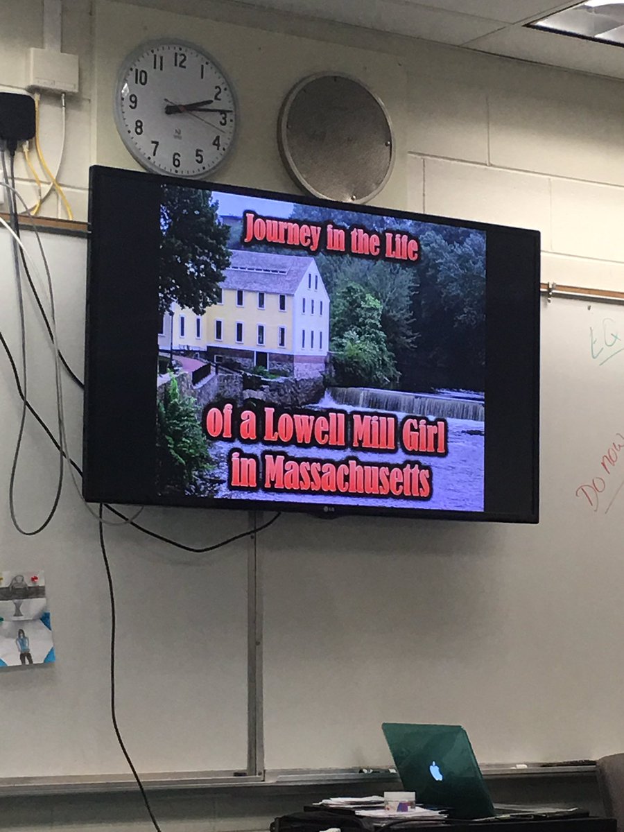 Jessiusf's tweet photo. Life of a Lowell Mill Girl #WildCatsMakingADifference @PascoSocStudies https://t.co/eDHgnEv223