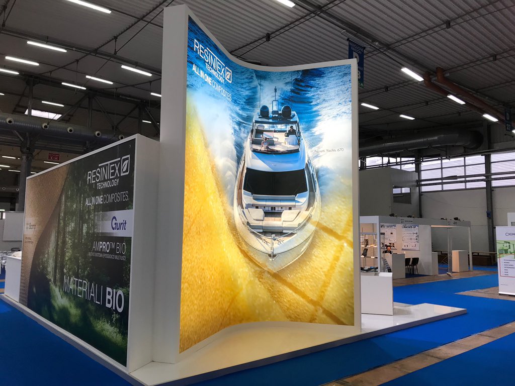 GuritGroup's tweet photo. Congrats to our Italian distributor Resintex on their 30th Anniversary. Together we look back on a successful launch of our new Ampro Bio laminating system at #compotec in Italy. This new multipurpose epoxy resin puts user health & safety first without compromising on performance https://t.co/Xqj1k3lGD3