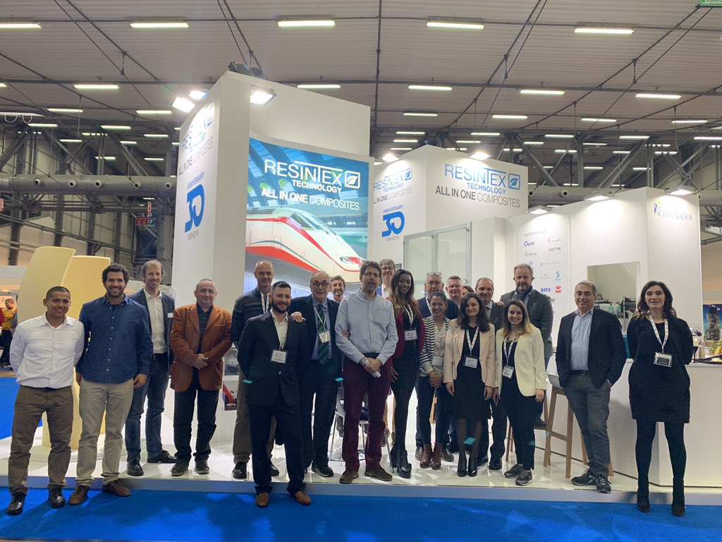 GuritGroup's tweet photo. Congrats to our Italian distributor Resintex on their 30th Anniversary. Together we look back on a successful launch of our new Ampro Bio laminating system at #compotec in Italy. This new multipurpose epoxy resin puts user health & safety first without compromising on performance https://t.co/Xqj1k3lGD3
