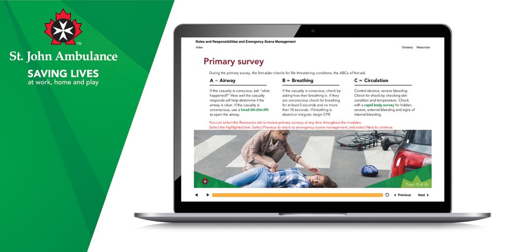 StJohnSask's tweet photo. St John Ambulance now offers blended Standard First Aid course.  Learn first aid today https://t.co/LEBgR8v97W #FAQFriday https://t.co/aQg3paXalK