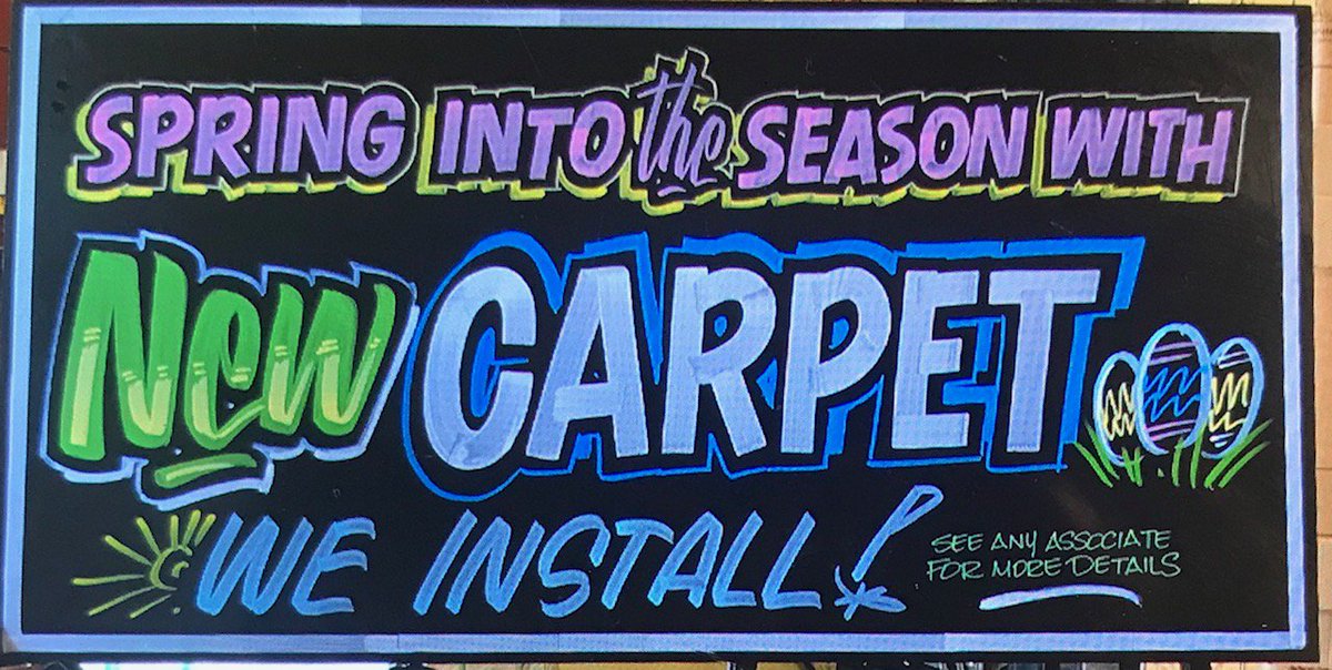 tinacarpetpros (@tinacarpetpros) on Twitter photo Carpet Pro's is gearing up for tomorrow's Specialty Event @ THD 6617! "Big shout out to <a href="/homedepot_6617/">Homedepot 6617</a> for help with the sign! Let's get it!!#TakeYourShare23 #WhyBuyTHD <a href="/LarissaGreenTHD/">Larissa Green</a> <a href="/superdave427/">dave hronchek</a> <a href="/OrmondLsormond/">Lorenzo Ormond</a> <a href="/RonRothacker/">Ron Rothacker</a> <a href="/OrmondLsormond/">Lorenzo Ormond</a> <a href="/GilspCarpetPros/">Gil - SP. Carpet Pros RSM</a> <a href="/ZP_carpetpros/">Zhinous.p-SP.Carpet pros</a> Carpet Pro's is gearing up for tomorrow's Specialty Event @ THD 6617! "Big shout out to <a href="/homedepot_6617/">Homedepot 6617</a> for help with the sign! Let's get it!!#TakeYourShare23 #WhyBuyTHD <a href="/LarissaGreenTHD/">Larissa Green</a> <a href="/superdave427/">dave hronchek</a> <a href="/OrmondLsormond/">Lorenzo Ormond</a> <a href="/RonRothacker/">Ron Rothacker</a> <a href="/OrmondLsormond/">Lorenzo Ormond</a> <a href="/GilspCarpetPros/">Gil - SP. Carpet Pros RSM</a> <a href="/ZP_carpetpros/">Zhinous.p-SP.Carpet pros</a>