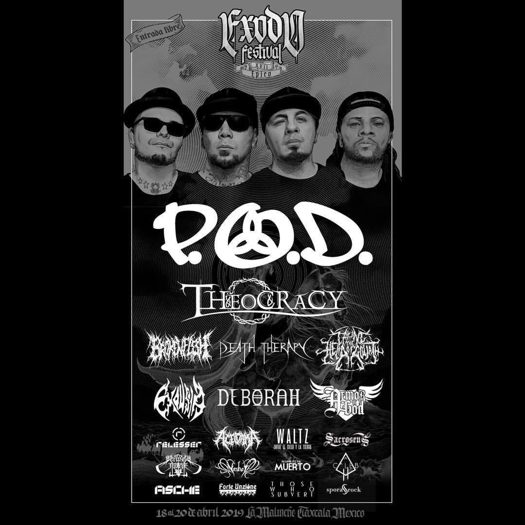 POD's tweet image. 🇲🇽 -- See you soon Mexico!!!! April 19th. #exodofest