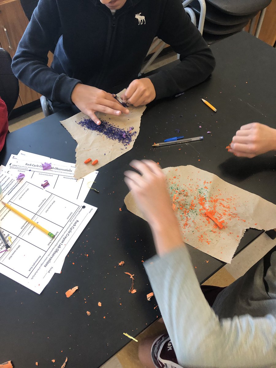 Koolin_With_K's tweet photo. Making our own rock! Started as sediments and ended with igneous! #HMSProud #SCIENCE #OurFISDStory https://t.co/eHnAuaKdu3
