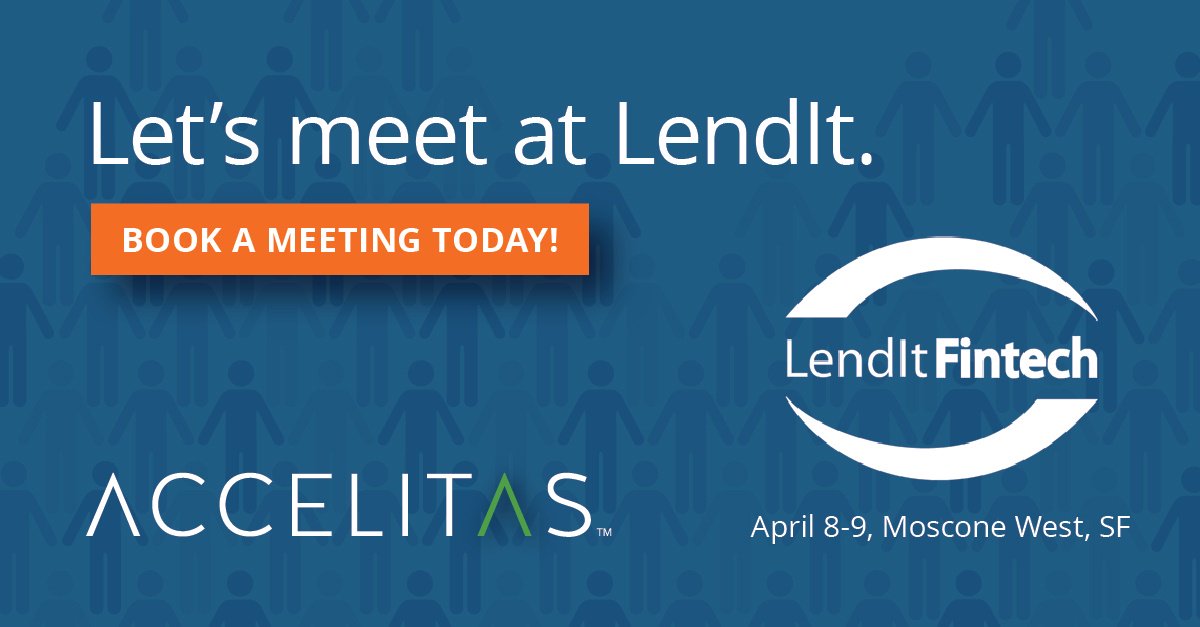 Accelitas's tweet image. Want to increase #loan acceptance 20-30%? Book a meeting with us at @LendIt 2019: hubs.ly/H0hfRFB0 #fintech #finserv
