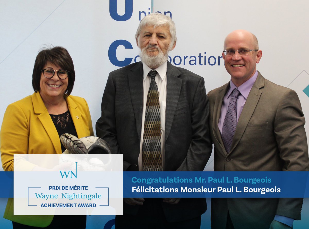 Congratulations to Mr. Paul L. Bourgeois, Wayne Nightingale Award Recipient 2019

Félicitations à monsieur Paul L. Bourgeois récipiendaire du Prix de mérite Wayne-Nightingale 2019!