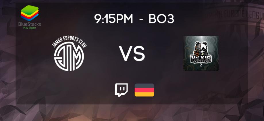 Hello everyone !

Tonight is the last match of the Arena Europe League !

Tiebreak 

🇪🇸 @Jameo_EC  vs <a href="/HexiseSports/">Hexis eSports</a> 🇩🇪
Tonight 21h15 UTC+1
BO3
CAST 🇩🇪 <a href="/TheIHakon/">Dave</a> 
twitch.tv/thehakon

Come support your favorite team !
