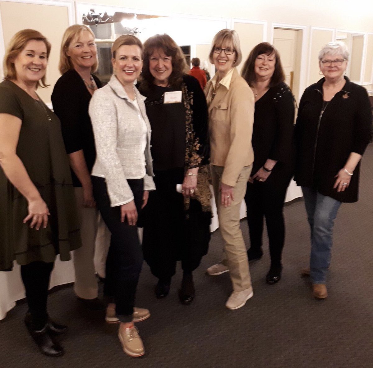 Before and after her presentation she met with her fans, sold out of her cookbooks but arranged for more orders with a personal note to each order. She was engaged with everyone in a personal way.