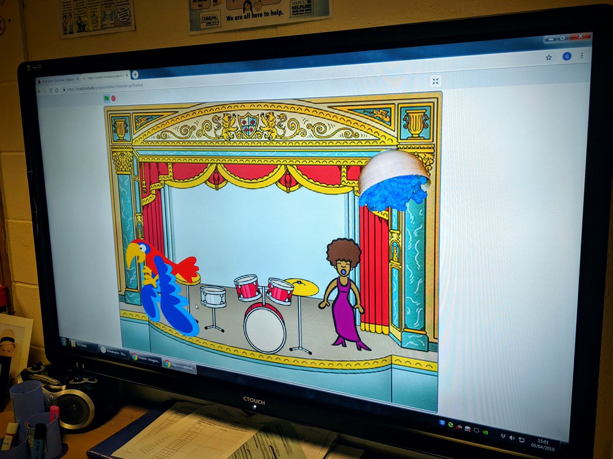 Fantastic afternoon at Welland Primary showing a class of 30 children how much fun the @CodeClub Rock Band @Scratch project can be and how creative they can be! #SoMuchEnthusiasm #SoMuchCreativity @CodeClubWMids