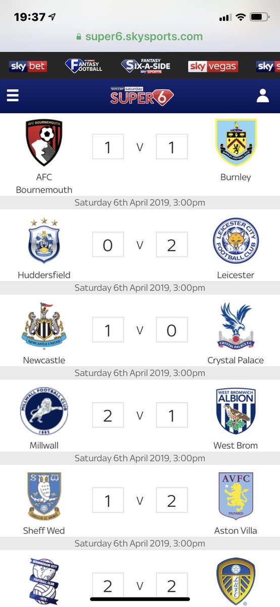 nattyp1007's tweet image. To beat Geoff. 😂😂#Super6Picks