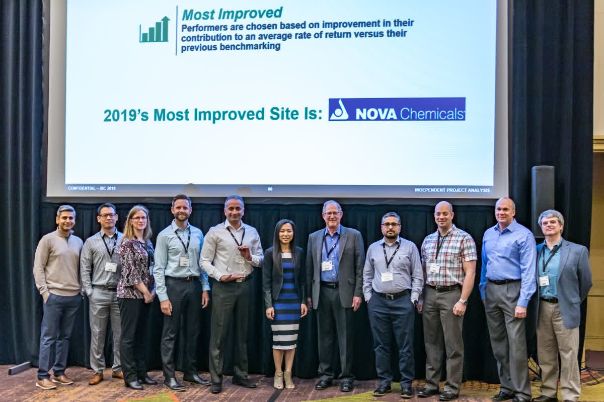 NOVAChemicals's tweet photo. Congratulations to our Manufacturing West Engineering Team for winning Most Improved Site for 2018 at the Independent Project Analysis (IPA) Industry Benchmarking Consortium! #IBC2018 #performance #engineering https://t.co/Kc49owzs23