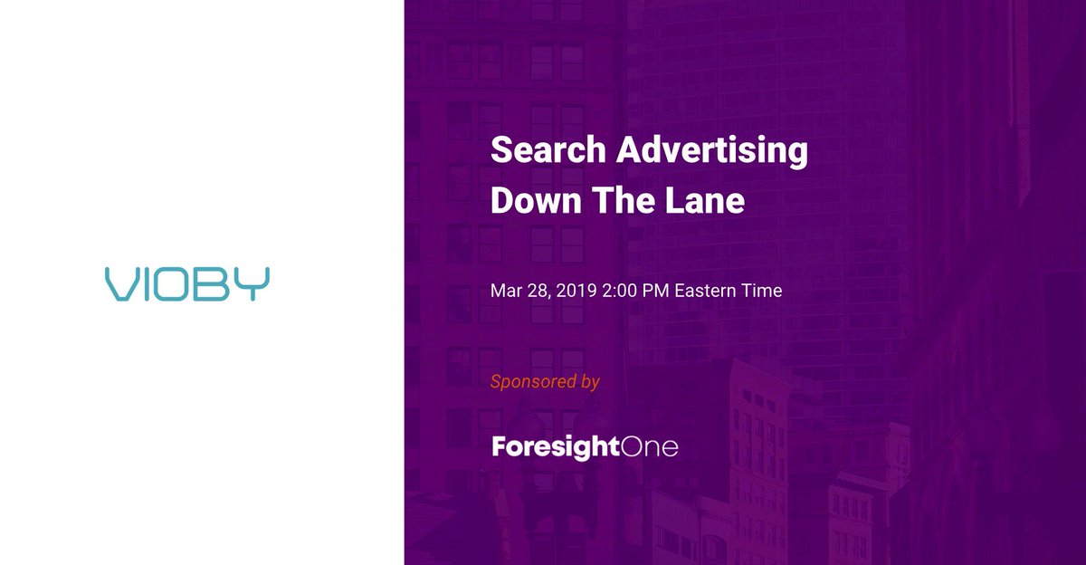 Foresight_USA's tweet photo. Search Advertising Down the Lane: What You Missed at ForesightOne and Vioby's Latest Webinar: https://t.co/LIIvkNbTa5
#paidsearch #customerexperience #semanticunderstanding #agencies #retail #ecommerce #cro https://t.co/pngxowxKqy
