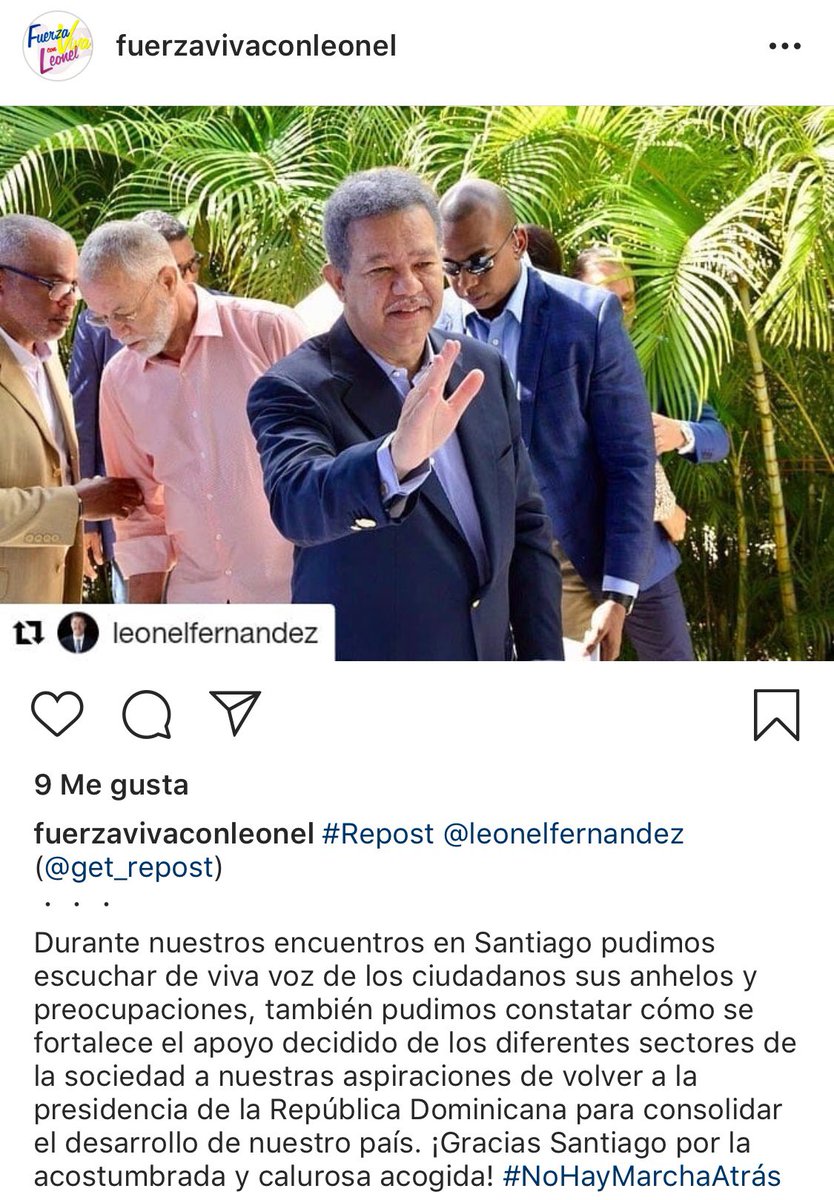 fvconleonel's tweet photo. #fuerzavivaconleonel 
#LeonelEscuchaSantiago 
#nohaymarchaatrás 
@LeonelFernandez 
@fvconleonel 
@Lissettebautis3 https://t.co/xRvqFEv8xc