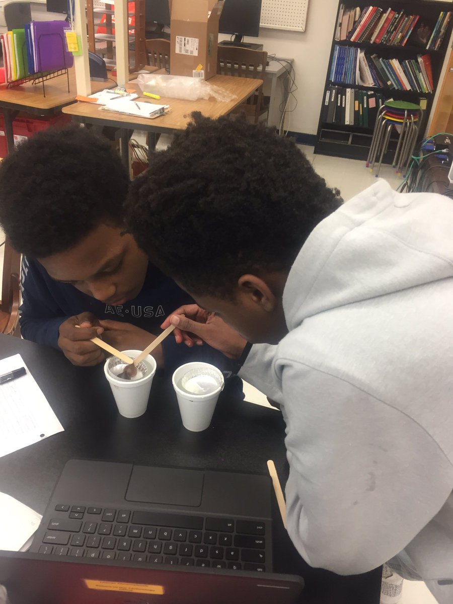 MissBunyard's tweet image. Testing melting points of different types of chocolates and determining differences in molecular structures that cause melting points to be different. #MySci #cms8bluescience #cmslearns