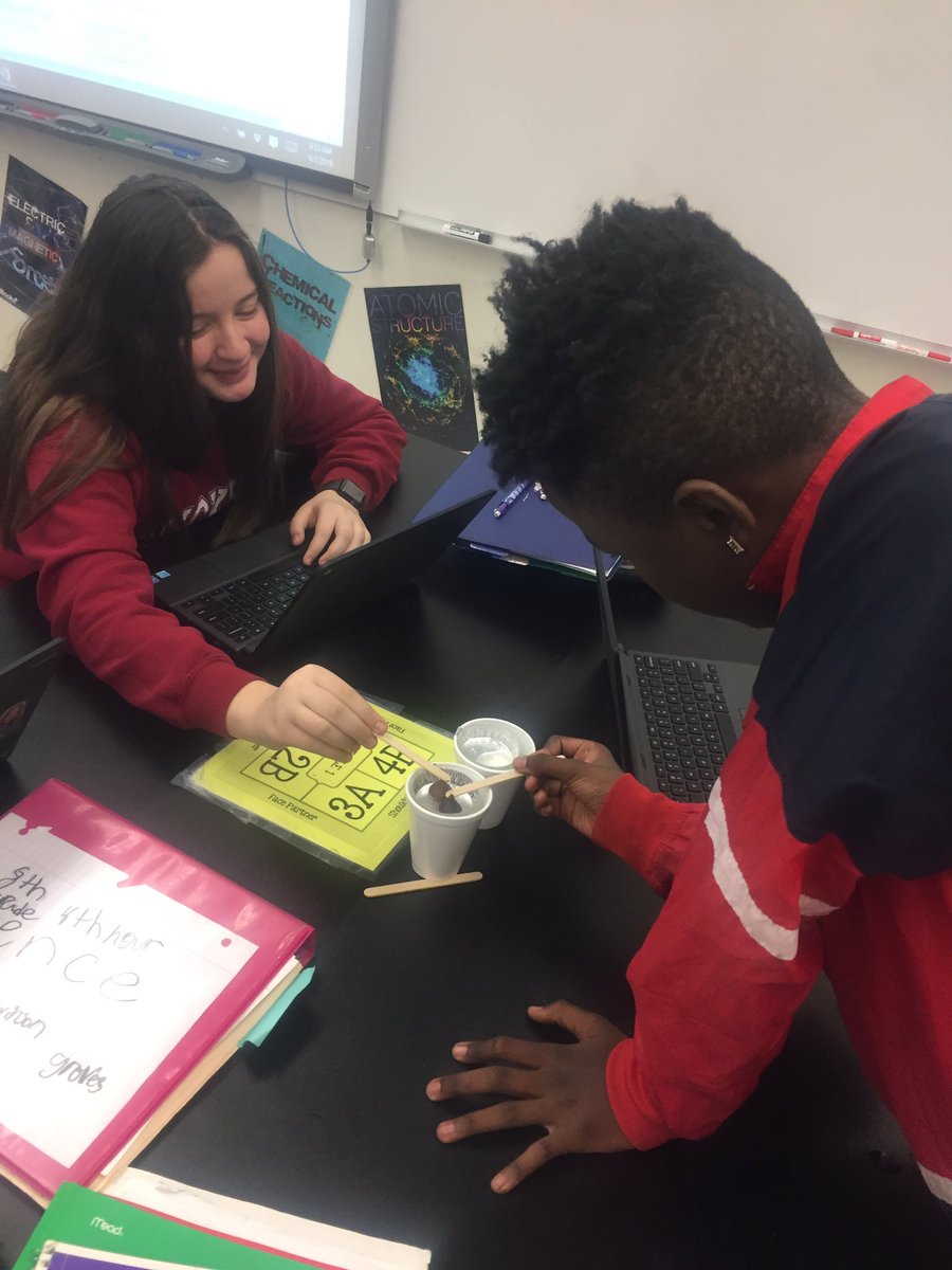 MissBunyard's tweet image. Testing melting points of different types of chocolates and determining differences in molecular structures that cause melting points to be different. #MySci #cms8bluescience #cmslearns