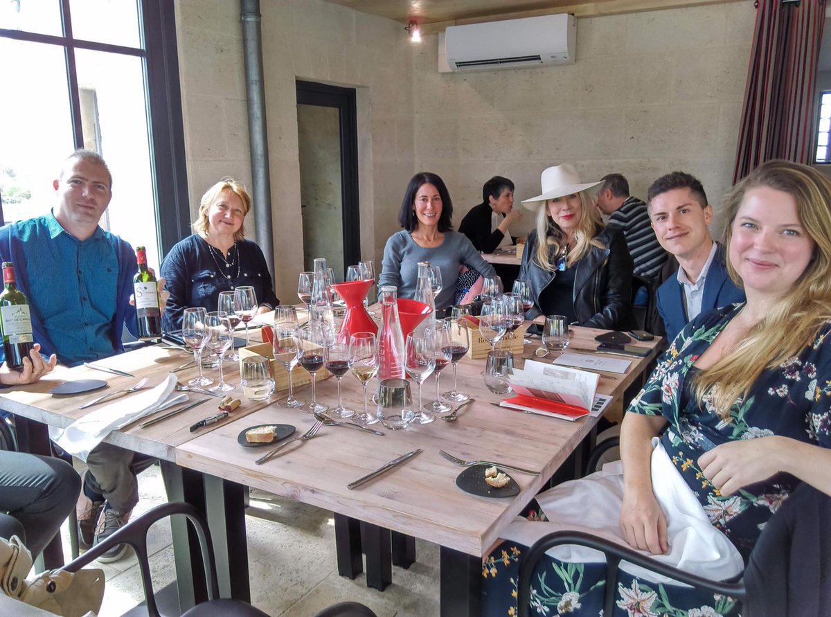 MillesimaUSA's tweet photo. #MillesimaBA18 #MillesimaBA17 #MillesimaBa16 
While our 2019 winners tasted 2018 Bordeaux En Primeur, we invited back our blog award alumni from 2018, 2017 and 2016. Welcome back @Winesirens, @lisadenning, @VinopediaSerbia, @TheFermtdFruit, @80harvests and Németh Ágnes! (1/2) https://t.co/YX7OIcyKVB