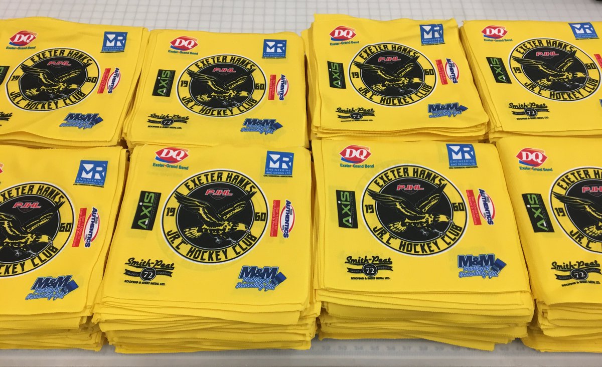 RSDAuthentics's tweet image. RALLY TOWELS! First 1000 fans through the door get a @Exeterhawks rally towel compliments of @MR_ENG_DESIGN @DairyQueen @DarrenKints @RSDAuthentics @AxisHockey_ , Smith-Peat Roofing &amp;amp; Sheet Metal and M&amp;amp;M Painting &amp;amp; Decorating. Let's make some noise and paint the barn gold!