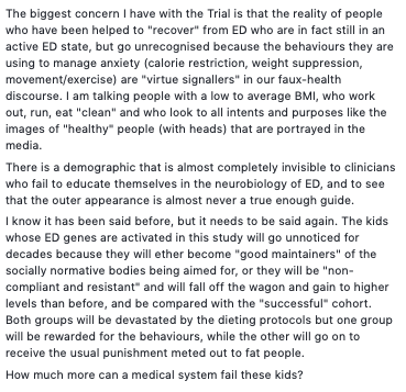 Jandal_It's tweet photo. ED is an invisible plague in a world where socially normative bodies are our primary signal of health. 

#MyStoryIsEvidence #StopTheFastTrackTrial @SCHNKids
@MonashChildrens @Monash_FMNHS @NHMRC @GregHuntMP @CatherineKingMP @RichardDiNatale @MeganM4Kids https://t.co/kXRSloZTKI