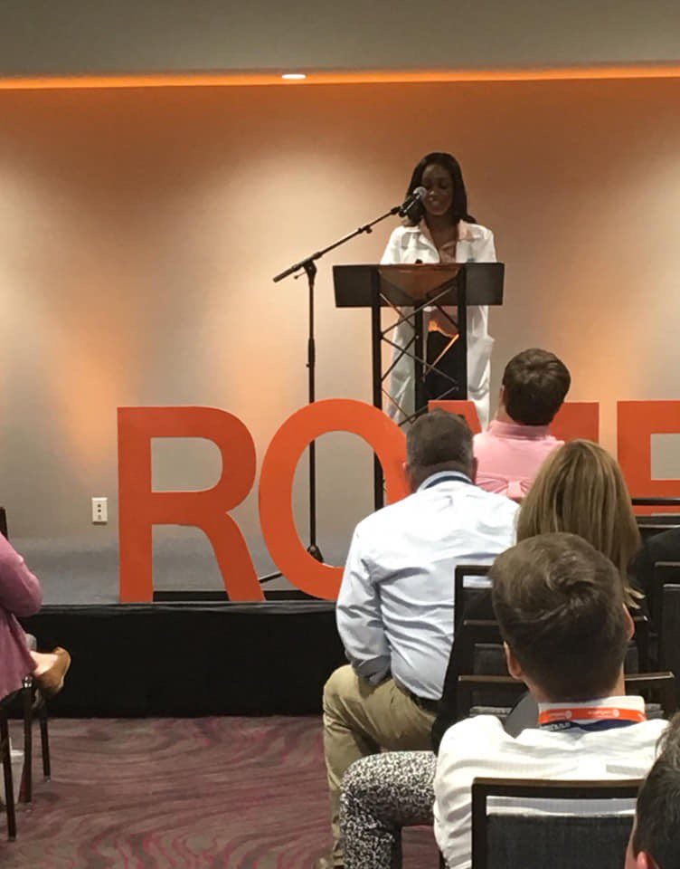VoteRoberson's tweet photo. Yesterday, Dave had the pleasure of attending the @romechamber's #ConfluenceRome conference with his Leadership Rome classmates. It was especially awesome to see what the young people in our community are doing with technology. The future is bright! https://t.co/Djus4TrhVr