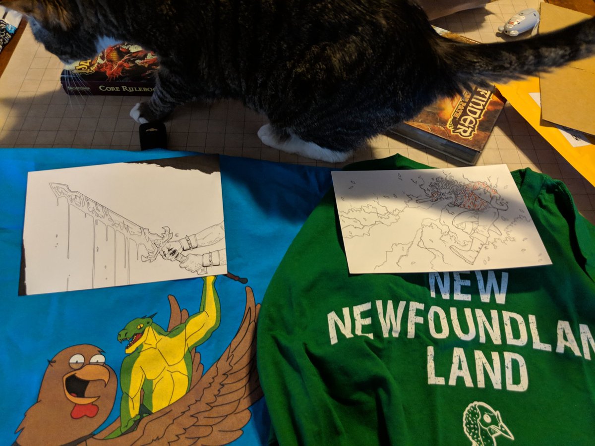 wolfangagua's tweet photo. It's a good day...  @DnDPodcast @bridgitconnell @DrinksnDaggers https://t.co/1r9LFm198n